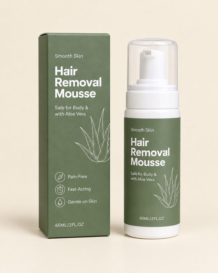 Bareform hair removal foam